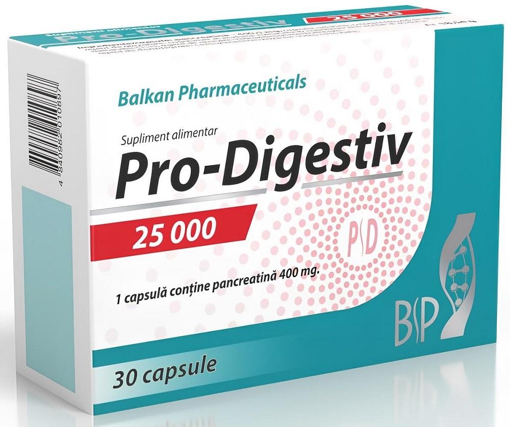 Supliment alimentar Balkan Pharmaceuticals PRO DIGESTIV 25000 30capsule