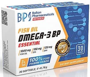 Жирные кислоты Balkan Pharmaceuticals OMEGA-3 BP ESSENTIAL 30капсул