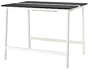 Masa de birou IKEA Mittzon 140x108x105 Furnir Frasin/Vopsit Negru/Alb
