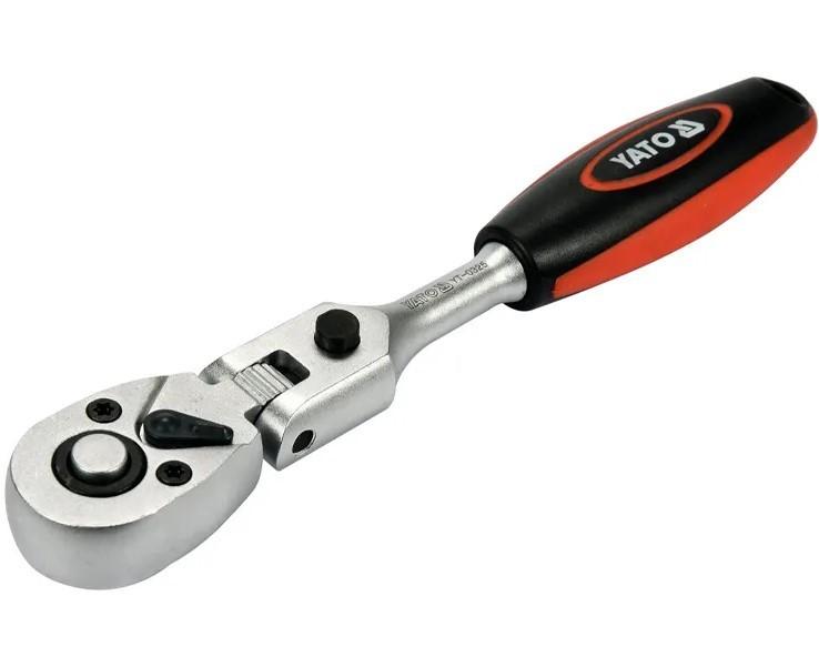 Трещотка Yato Ключ трещотка с шарниром 1/4"