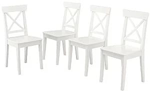 Scaun din lemn IKEA Ingolf 4 buc Alb