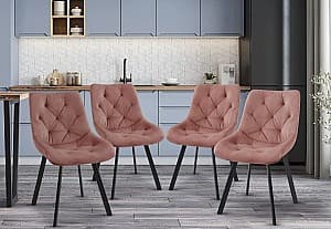 Scaun fier Akord SJ.33 4pcs (Black/Pink)