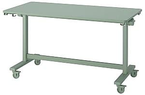 Офисный стол IKEA Mittzon с колесами 140x70 Зеленый
