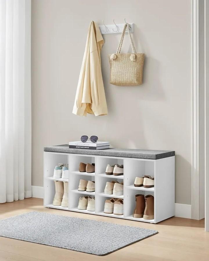 Обувница Vasagle LHS10WT (Cloud White/Dove Grey)