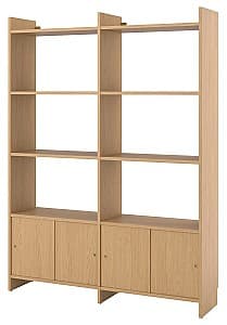 Стеллаж IKEA Ladmakare с раздвижной дверцами 159x35x212 Имитация дуба
