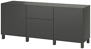 Комод IKEA Besta/Lappviken/Stubbarp ящик c нажимными направляющими 180x42x74 Темно-серый