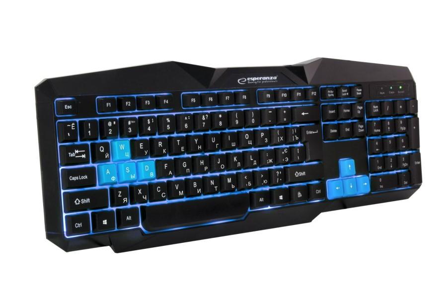 Tastatura Esperanza TIRONS EGK201B Blue RU