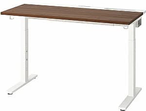 Masa pentru calculator IKEA Mittzon 140x80 Furnir Nuc/Alb