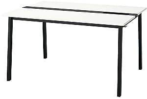 Офисный стол IKEA Mittzon 140x108x75 Белый/Черный