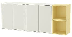 Комод IKEA Eket 175x35x70 Белый/Светло-желтый (подвесной)