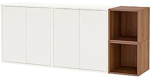 Comoda IKEA Eket 175x35x70 Alb/Aspect Nuc (suspendata)