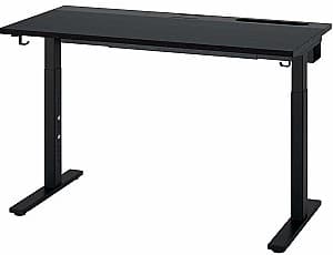 Masa pentru calculator IKEA Mittzon 120x80 Furnir Frasin/Vopsit Negru/Negru