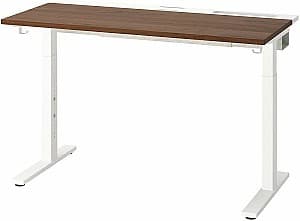 Masa pentru calculator IKEA Mittzon 120x80 Furnir Nuc/Alb