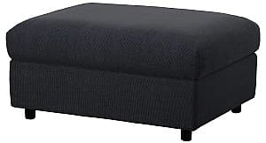Bancheta si fotoliu puf IKEA Vimle cu depozitare Saxemara Negru-albastru