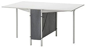 Masa din laminat IKEA Kallhall 33/89/145x98  Alb/Gri
