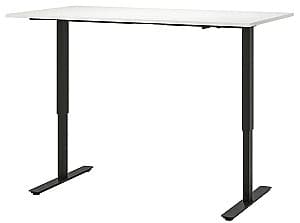 Masa de birou IKEA Trotten cu inaltime reglabila 160x80 Alb/Antracit
