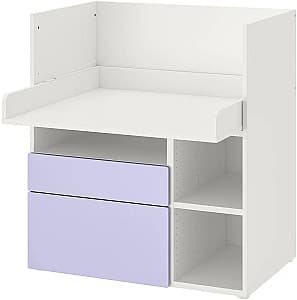 Masa de infasat IKEA Smastad 2 sertare 90x79x100 Alb/Lila