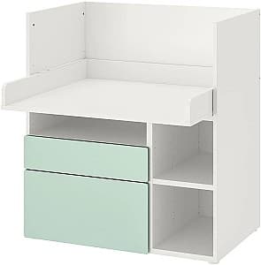 Masa de infasat IKEA Smastad 2 sertare 90x79x100 Alb/Verde deschis