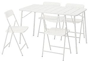 Set mobila de gradina IKEA Torparo 130x74 Alb