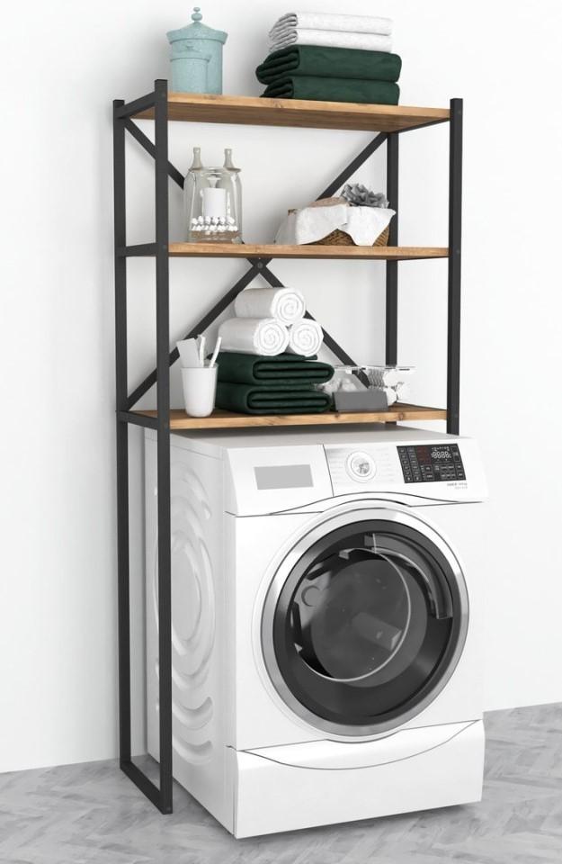 Dulap de baie Fabulous 66x34x160 (Pine/Black)
