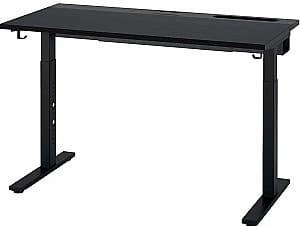 Masa pentru calculator IKEA Mittzon 140x60 Furnir Frasin/Vopsit Negru/Negru