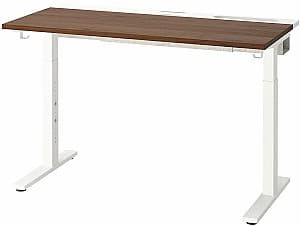 Masa pentru calculator IKEA Mittzon 140x60 Furnir Nuc/Alb