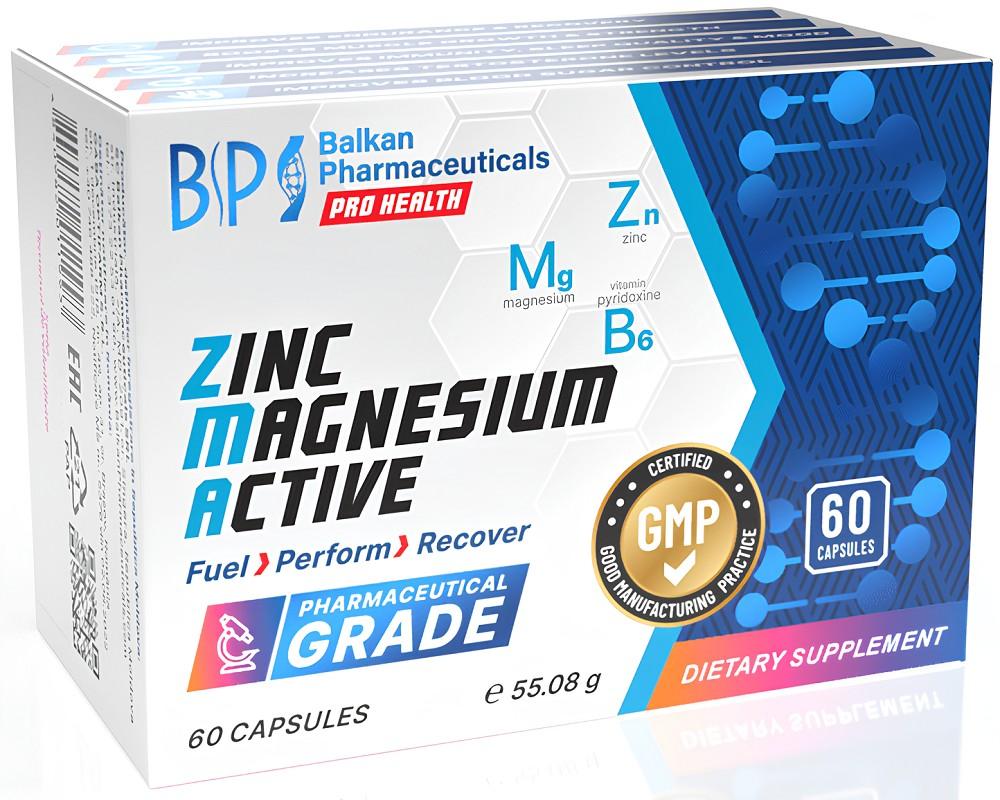 Vitamine Balkan Pharmaceuticals ZINC MAGNESIUM ACTIVE 60tablete