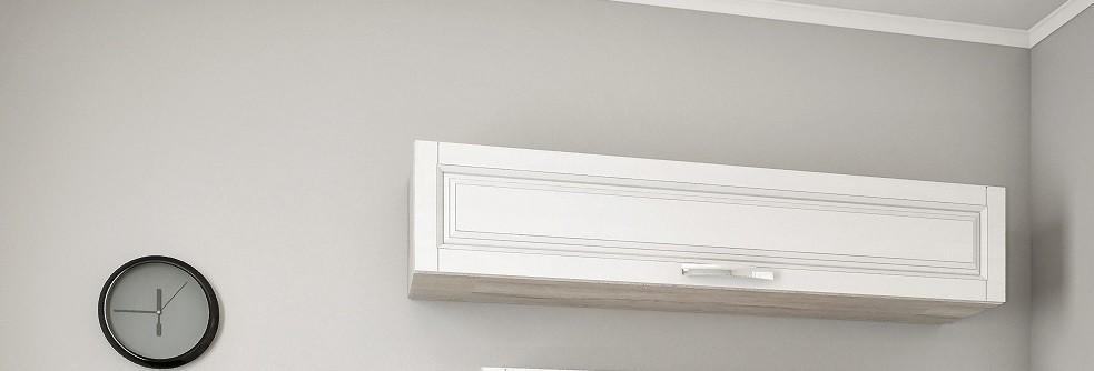 Raft de perete PS MХ-150 (frezare) corton/alb