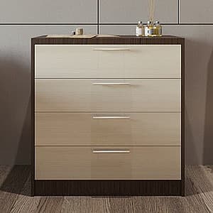 Comoda PS K-80 (4 sert.) Wenge / Chamonix Deschis