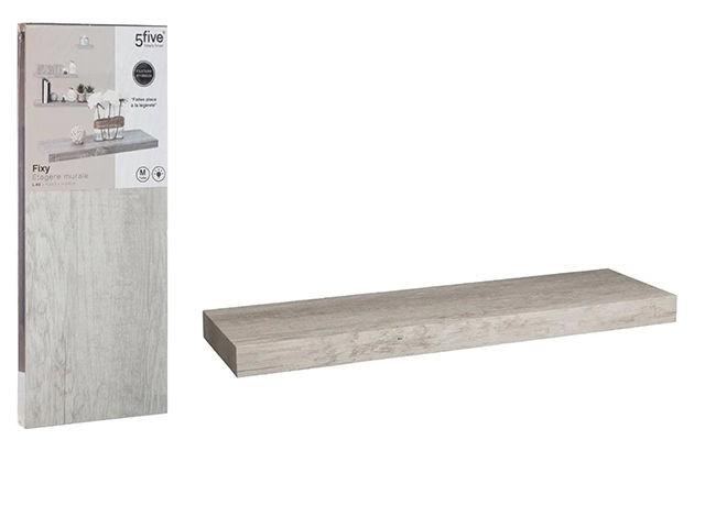 Raft de perete Five Fixy 60X23.5X3.8cm gri MDF