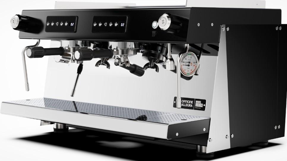Aparat de cafea industrial Officine Allegra 2 grupe Dinamica