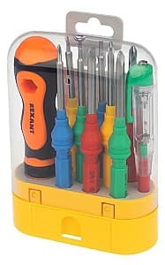 Набор отверток Rexant 10 шт. PH, PZ, SL, T, Tx, TW