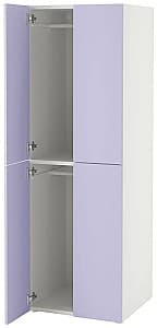 Dulap pentru copii IKEA Smastad/Platsa 4 usi 60x57x181 Alb/Lila Deschis