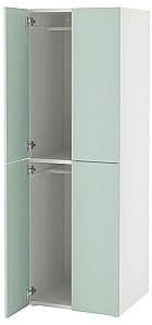Dulap pentru copii IKEA Smastad/Platsa 4 usi 60x57x181 Alb/Verde Deschis
