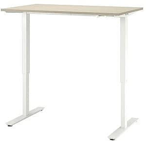 Офисный стол IKEA Trotten регулируемая высота 120x70 Бежевый/Белый