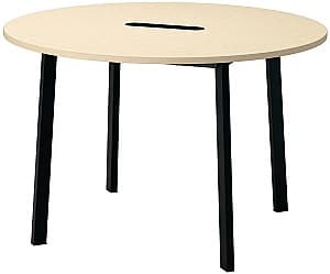 Офисный стол IKEA Mittzon 120x75 Березовый шпон/Черный