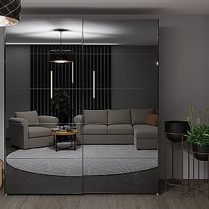 Dulap-cupe Bayro Napoli 200x230x58 cm Top Line Alb (604799)