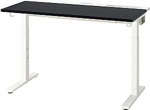 Masa pentru calculator IKEA Mittzon 120x60 Furnir Frasin/Vopsit Negru/Alb