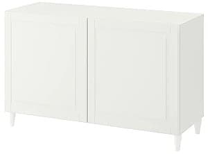 Comoda IKEA Besta cu usi 120x42x74 Alb/Smeviken/Kabbarp Alb