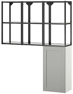 Dulap de baie IKEA Enhet cadru suspendat/1 usa 120x32x150 Antracit/Gri