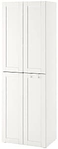 Детский шкаф IKEA Smastad/Platsa с рамой/2 платяными штангами 60x57x181 Белый