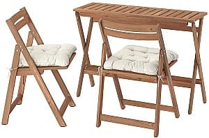 Set mobila de gradina IKEA Nammaro/Kuddarna 108x37 Maro deschis/Gri deschis-bej