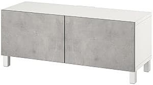 Tumba pentru televizor IKEA Besta/Kallviken/Stubbarp 120x42x48 Alb/Gri