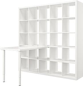 Masa de birou IKEA Kallax/Linnmon 182x139x182 Alb