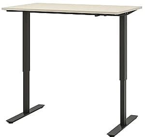 Masa de birou IKEA Trotten cu inaltime reglabila 120x70 Bej/Antracit