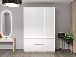 Шкаф Bayro Harmony 150x220x55 см Сонома с ящиками (608042)
