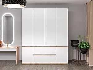 Шкаф Bayro Harmony 180x220x55 см Сонома с ящиками (608045)