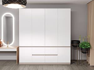 Шкаф Bayro Harmony 200x220x55 см Серый Камень с ящиками (608050)