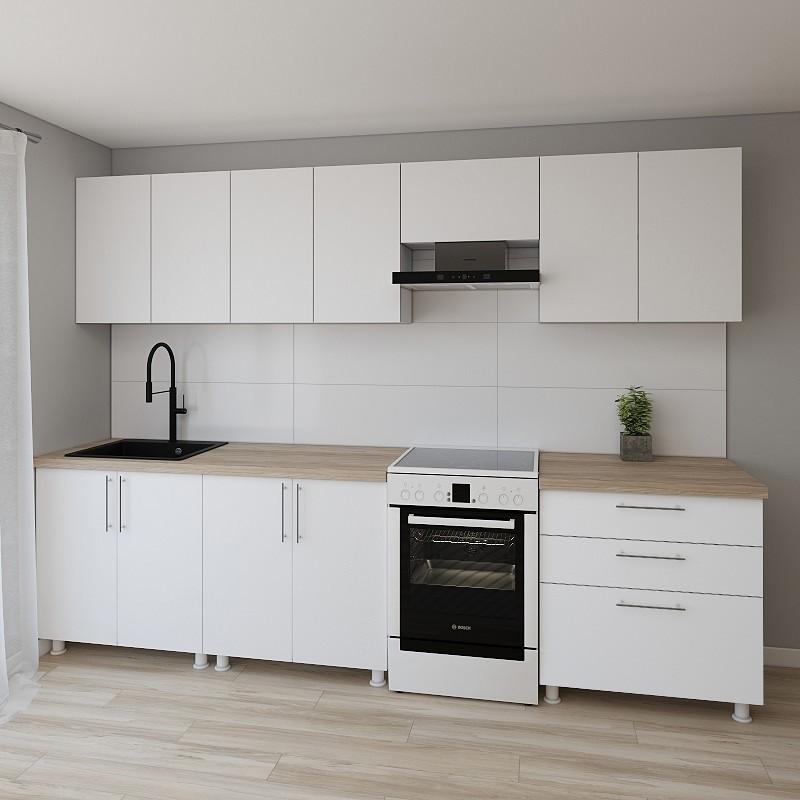 Кухонный гарнитур Smartex K2 300 см Белый