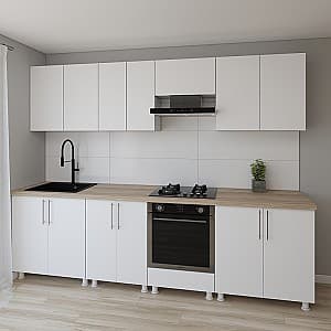 Set mobila bucatarie Smartex K3 280 cm Alb
